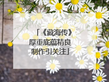 《藏海传》厚重底蕴精良制作引关注