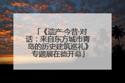 《遗产·今昔·对话：来自东方城市青岛的历史建筑巡礼》专题展在德开幕