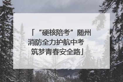 “硬核陪考”随州消防全力护航中考 筑梦青春安全路