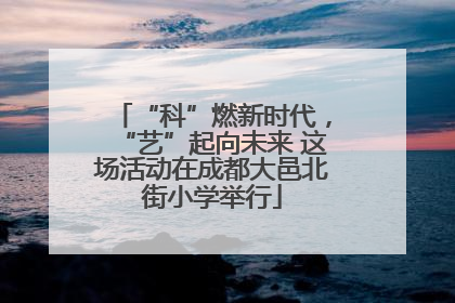 “科”燃新时代，“艺”起向未来 这场活动在成都大邑北街小学举行