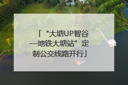 “大塘UP智谷—地铁大塘站”定制公交线路开行