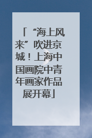 “海上风来”吹进京城！上海中国画院中青年画家作品展开幕