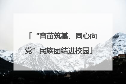 “育苗筑基、同心向党”民族团结进校园