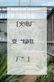 火电厂变“绿电厂”