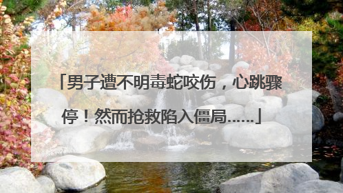 男子遭不明毒蛇咬伤，心跳骤停！然而抢救陷入僵局……