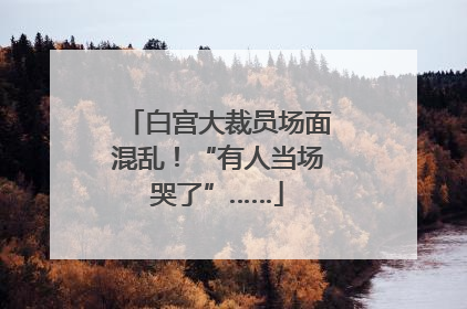白宫大裁员场面混乱！“有人当场哭了”……