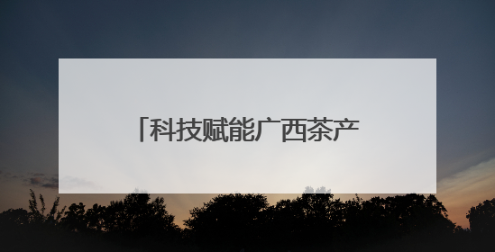 科技赋能广西茶产业“持续领鲜” 八桂茶香沁人心