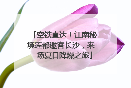 空铁直达！江南秘境莲都邀客长沙，来一场夏日降燥之旅