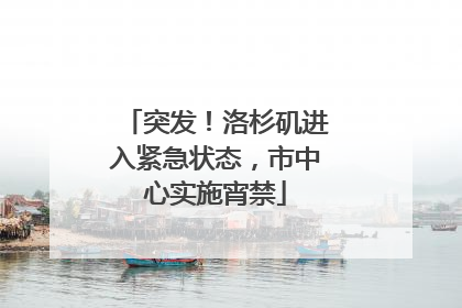 突发！洛杉矶进入紧急状态，市中心实施宵禁