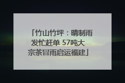 竹山竹坪：晴制雨发忙赶单 57吨大宗茶冒雨启运福建