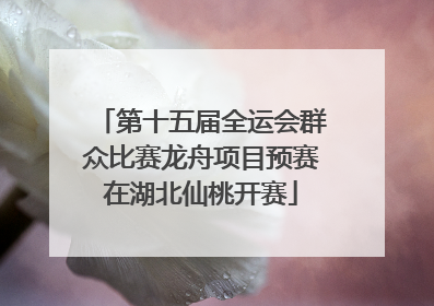 第十五届全运会群众比赛龙舟项目预赛在湖北仙桃开赛