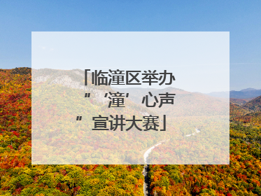 临潼区举办“‘潼’心声”宣讲大赛