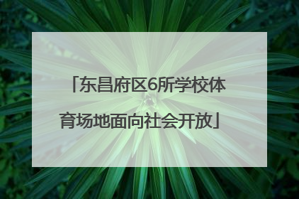 东昌府区6所学校体育场地面向社会开放