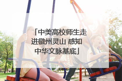 中美高校师生走进徽州灵山 感知中华文脉基底