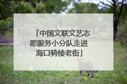 中国文联文艺志愿服务小分队走进海口骑楼老街