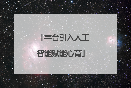 丰台引入人工智能赋能心育
