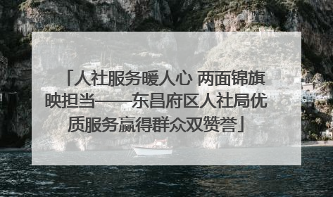 人社服务暖人心 两面锦旗映担当——东昌府区人社局优质服务赢得群众双赞誉