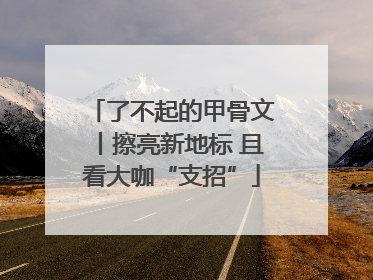 了不起的甲骨文丨擦亮新地标 且看大咖“支招”
