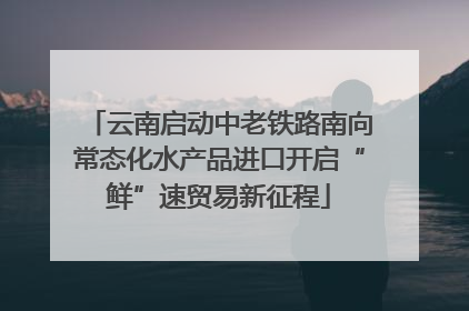 云南启动中老铁路南向常态化水产品进口开启“鲜”速贸易新征程