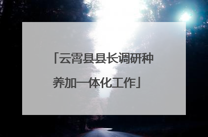 云霄县县长调研种养加一体化工作