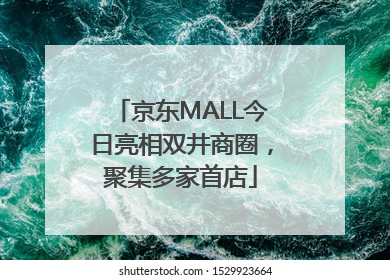京东MALL今日亮相双井商圈，聚集多家首店