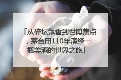 从碎坛飘香到世博焦点，茅台用110年演绎一瓶美酒的世界之旅