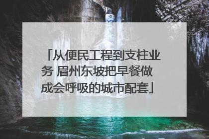 从便民工程到支柱业务 眉州东坡把早餐做成会呼吸的城市配套