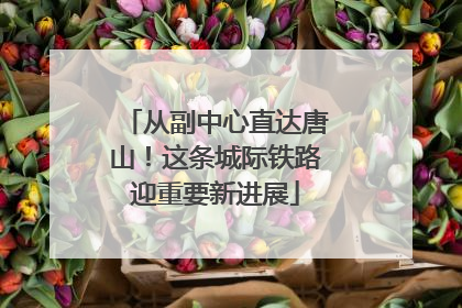 从副中心直达唐山！这条城际铁路迎重要新进展