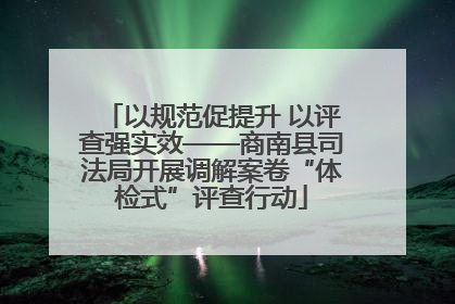 以规范促提升 以评查强实效——商南县司法局开展调解案卷“体检式”评查行动