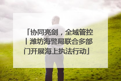 协同亮剑，全域管控丨潍坊海警局联合多部门开展海上执法行动