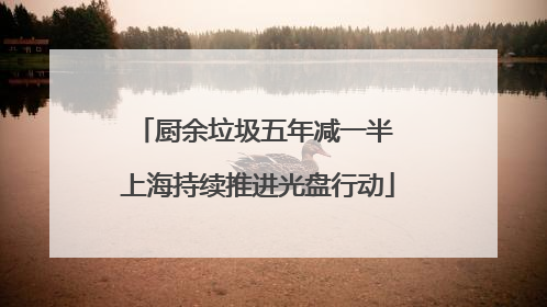 厨余垃圾五年减一半 上海持续推进光盘行动