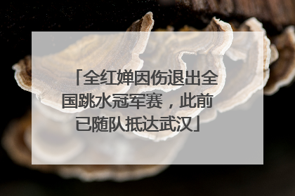 全红婵因伤退出全国跳水冠军赛，此前已随队抵达武汉