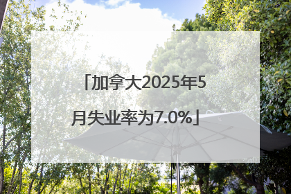 加拿大2025年5月失业率为7.0%