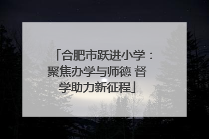 合肥市跃进小学：聚焦办学与师德 督学助力新征程