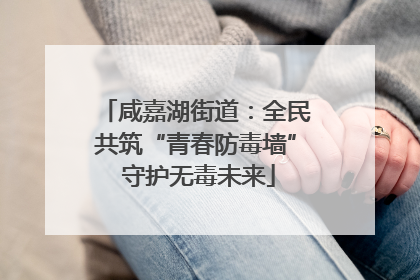 咸嘉湖街道：全民共筑“青春防毒墙” 守护无毒未来