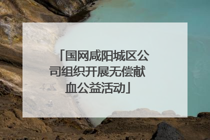 国网咸阳城区公司组织开展无偿献血公益活动