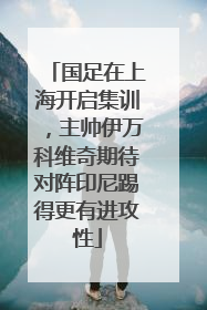 国足在上海开启集训，主帅伊万科维奇期待对阵印尼踢得更有进攻性