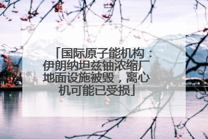 国际原子能机构：伊朗纳坦兹铀浓缩厂地面设施被毁，离心机可能已受损