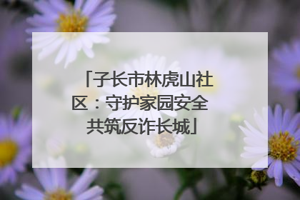 子长市林虎山社区：守护家园安全 共筑反诈长城