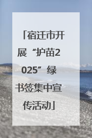 宿迁市开展“护苗2025”绿书签集中宣传活动