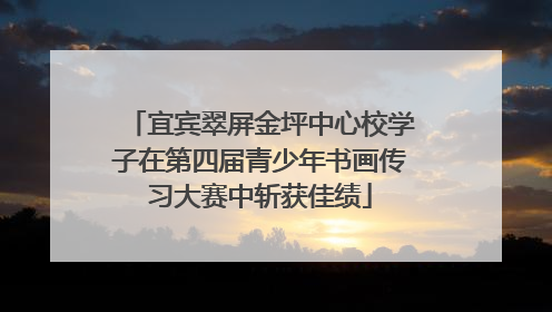 宜宾翠屏金坪中心校学子在第四届青少年书画传习大赛中斩获佳绩