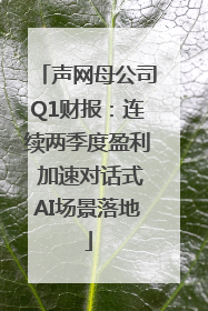 声网母公司Q1财报：连续两季度盈利 加速对话式AI场景落地