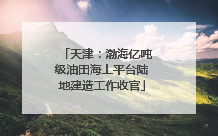 天津：渤海亿吨级油田海上平台陆地建造工作收官
