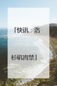 快讯：洛杉矶宵禁
