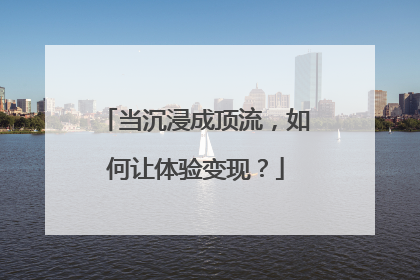 当沉浸成顶流，如何让体验变现？