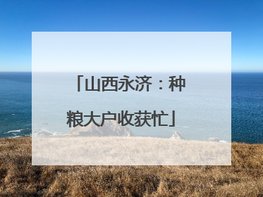 山西永济：种粮大户收获忙