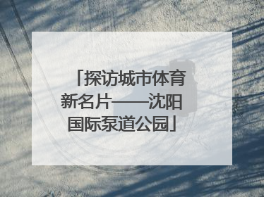 探访城市体育新名片——沈阳国际泵道公园