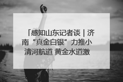 感知山东记者谈｜济南“真金白银”力推小清河航道 黄金水道激活区域经济新动能