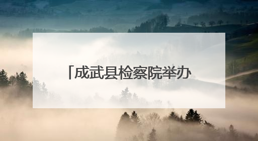 成武县检察院举办民法典颁布五周年检察开放日活动