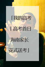 我的高考丨高考首日 海南家长花式送考